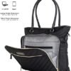 Kenneth Cole Reaction Chelsea Quilted Chevron 15" Laptop & Tablet Business Tote With Removeable Shoulder Strap, Black - Image 2