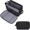 BAGSMART Toiletry Bag for Men, Travel Toiletry Organizer Dopp Kit Water-resistant Shaving Bag for Toiletries Accessories, Black