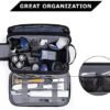 BAGSMART Toiletry Bag for Men, Travel Toiletry Organizer Dopp Kit Water-resistant Shaving Bag for Toiletries Accessories, Black - Image 2