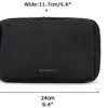 BAGSMART Toiletry Bag for Men, Travel Toiletry Organizer Dopp Kit Water-resistant Shaving Bag for Toiletries Accessories, Black - Image 7