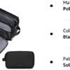 BAGSMART Toiletry Bag for Men, Travel Toiletry Organizer Dopp Kit Water-resistant Shaving Bag for Toiletries Accessories, Black - Image 8