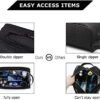 BAGSMART Toiletry Bag for Men, Travel Toiletry Organizer Dopp Kit Water-resistant Shaving Bag for Toiletries Accessories, Black - Image 4