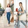 Gym Bag for Women, Sports Travel Duffel Bag with USB Charging Port, Weekender Overnight Bag with Wet Pocket and Shoes Compartment for Women Girls Travel, Gym, Yoga (Beige) - Image 7