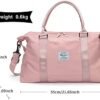 Travel Duffel Bag, Sports Tote Gym Bag, Shoulder Weekender Overnight Bag for Women - Image 4