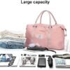 Travel Duffel Bag, Sports Tote Gym Bag, Shoulder Weekender Overnight Bag for Women - Image 2