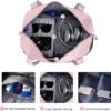 Large Travel Tote Bag, Waterproof Expandable Duffel Gym Tote Bag,Weekender Carry On Overnight Bags for Women with Trolley Sleeve Wet Pocket,travel duffel bags,Pink - Image 6