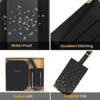 Grature Luggage Tag with Passport Holder Cover for Women Gift Set | Synthetic Vegan PU Leather Wallet Travel Accessories | Cruise Essentials (Black) - Image 8