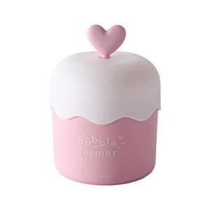 Simayixx Skin Care Easy To Apply Portable Facial Cleanser Foam Maker Foam Make Cup Body Wash Bubble Maker Press Bubbler Bubble Foamer For Face Clean Tool Easy To Use(Pink)