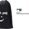 HOMEST 2 Pack XL Wash Me Travel Laundry Bag, Dirty Clothes Organizer, Large Enough to Hold 4 Loads of Laundry, Easy Fit a Laundry Hamper or Basket - Image 5