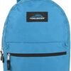 Trail maker Classic 17 Inch Backpack with Adjustable Padded Shoulder Straps (Light Blue) - Image 3
