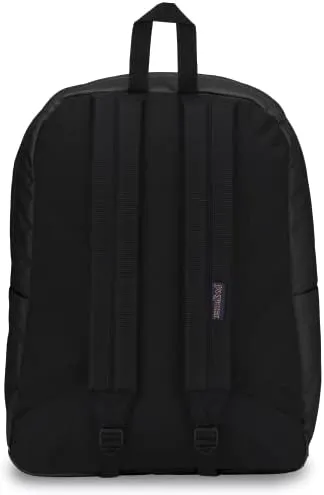 JanSport SuperBreak One School Backpack for Girls, Boys, Black - Durable, Lightweight Bookbag for Teens with 1 Main Compartment, Front Utility Pocket with Built-in Organizer - Premium Backpack - Image 2