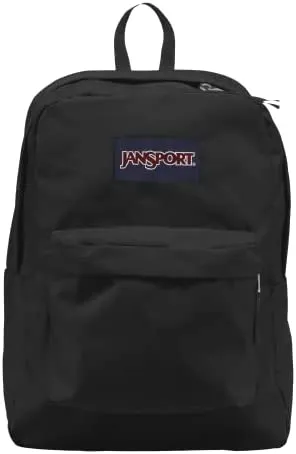 JanSport SuperBreak One School Backpack for Girls, Boys, Black - Durable, Lightweight Bookbag for Teens with 1 Main Compartment, Front Utility Pocket with Built-in Organizer - Premium Backpack
