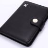 ZOPPEN Passport and Vaccine Card Holder Combo, Passport Holder with Vaccine Card Slot, Passport Wallet Cover Case Travel Essentials Document Organizer, Rfid Blocking Travel Wallet Womens/Men, Black - Image 8
