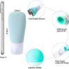 Portable Travel Bottles, INSFIT TSA Carry On Approved Toiletries Containers, 3 Ounce Leak Proof Squeezable Silicone Tubes, Refillable Travel Accessories for Shampoo Body Wash Liquids 4 PacK - Image 2