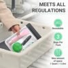 Ogato 3pcs - Clear TSA Approved Toiletry Bag - Our Quart Size Clear Toiletry Bags are Security Approved Worldwide for Liquids & Cosmetics - 100% 3-1-1 Compliant Clear Travel Bags for Toiletries - Image 3