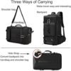 DBNAU Travel Backpack, 35-50L Expandable Carry on Backpack with Shoe Compartment and USB Charging Port, 17inch Laptop Backpack, Airline Approved Convertible Waterproof Durable Luggage Bag for Men - Image 4