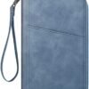 Fintie Family Passport Holder Wallet, RFID Blocking Travel Document Organizer Clutch Bag Credit Cards Case for Women Men