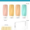 Morfone Travel Bottles for Toiletries, 3oz Tsa Approved Travel Size Containers Leak Proof BPA Free Squeezable Travel Accessories Refillable for Shampoo Conditioner Lotion Liquids(4Pack) - Image 6