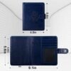 GOAUS Passport Holder RFID Blocking, Passport and Vaccine Card Holder Combo, Passport Wallet Cover Book Case Snap Closure Dark Blue - Image 5