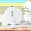 Beinocci 20x Magnifying Mirror with Light - 8" Lighted Makeup Mirror with Strong Magnification - Portable Travel Mirror with Suction Cup Easy Mounting - LED Magnified Mirror for Bathroom - Image 6
