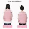 Beraliy Large Travel Backpack for Women, Airline Approved Carry On Backpack,17'' Laptop Backpack, Waterproof Personal Item Bag Durable Outdoor Daypack for College Weekender Business Hiking, Pink - Image 9