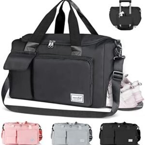 Womens travel bags, travel large capacity, sports Gym Bag, weekender carry on for women, Travel Duffel Bag with Shoes Compartment, Gym Tote Bag for Travel, Training Handbag, Yoga,Sport Bag