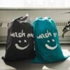 HOMEST 2 Pack XL Wash Me Travel Laundry Bag, Dirty Clothes Organizer, Large Enough to Hold 4 Loads of Laundry, Easy Fit a Laundry Hamper or Basket - Image 6