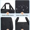 Duffle Bag for Travel,BAGSMART Carry on Weekender Overnight Bag,Travel Duffel Bag with Toiletry Bag,Shoe Bag （Black,38L) - Image 4