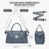 Weekender Bags for Women,Carry on Bag,Overnight Bag with Trolley Sleeve,Sports Tote Gym Bag,Travel bag for Women - Image 2