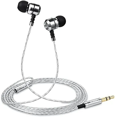 sephia SP3060 Earbuds Wired in Ear Headphones with Tangle-Free Cord Noise Isolating Earphones Deep Bass Case Ear Buds 3.5 mm Jack Plug - Image 3