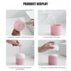 Simayixx Skin Care Easy To Apply Portable Facial Cleanser Foam Maker Foam Make Cup Body Wash Bubble Maker Press Bubbler Bubble Foamer For Face Clean Tool Easy To Use(Pink) - Image 6