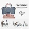 Weekender Bags for Women,Carry on Bag,Overnight Bag with Trolley Sleeve,Sports Tote Gym Bag,Travel bag for Women - Image 4