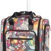 Lily Bloom Designer 15 Inch Carry On - Weekender Overnight Business Travel Luggage - Lightweight 2- Rolling Wheels Suitcase - Under Seat Rolling Bag for Women (Bliss)