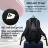 QINOL Travel Laptop Backpack Anti-Theft Work Bookbags With Usb Charging Port, Water Resistant 15.6 Inch College Computer Bag for Men Women, Black - Image 6