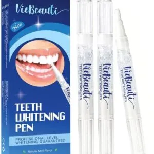VieBeauti Teeth Whitening Pen (3 Pcs), 30+ Uses, Effective, Painless, No Sensitivity, Travel-Friendly, Easy to Use, Beautiful White Smile, Mint Flavor