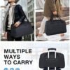 Duffle Bag for Travel,BAGSMART Carry on Weekender Overnight Bag,Travel Duffel Bag with Toiletry Bag,Shoe Bag （Black,38L) - Image 2