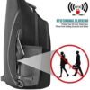 G4Free Sling Bag RFID Blocking Sling Backpack Crossbody Chest Bag Daypack for Hiking Travel(Black) - Image 2