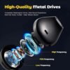 Earbuds Headphones with Microphone Pack of 5, Noise Isolating Wired Earbuds, Earphones with Powerful Heavy Bass Stereo, Compatible with Android, iPhone, iPad, Laptops, MP3 and Most 3.5mm Interface - Image 3