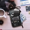 WALNEW Passport Holder Neck Pouch Travel Neck Wallet with RFID Blocking – 7 Pockets with Adjustable Neck Strap to Keep Your Passport Document and Credit Card Safe - Image 7