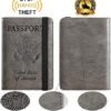 Passport Holder Cover Wallet RFID Blocking Leather Card Case Travel Document Organizer - Image 2