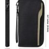 ZOPPEN RFID Travel Passport Wallet & Documents Organizer Zipper Case with Removable Wristlet Strap - Image 4