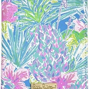 Lilly Pulitzer Vegan Leather Passport Holder, Cute Passport Cover, Travel Wallet with Credit Card Slots, Swizzle In