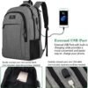 Matein Travel Laptop Backpack, Business Anti Theft Slim Durable Laptops Backpack with USB Charging Port, Water Resistant College School Computer Bag Gifts for Men & Women Fits 15.6 Inch Notebook, Grey - Image 2