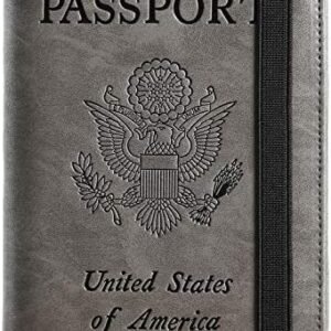 Passport Holder Cover Wallet RFID Blocking Leather Card Case Travel Document Organizer