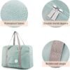 Narwey For Spirit Airlines Foldable Travel Duffel Bag Tote Carry on Luggage Sport Duffle Weekender Overnight for Women and Girls (1112 Mint Green) - Image 5