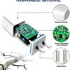 USB Wall Charger, CUGUNU 3-Pack 2.1A/5V Dual Port USB Plug Power Adapter Charging Block Cube Compatible with iPhone 14/13/12/11 /Pro Max/X/8/7/6 Plus, Samsung, Moto, Kindle, Android Phone - Blue - Image 4