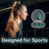 Wireless Earbuds Bluetooth Headphones 48hrs Play Back Sport Earphones with LED Display Over-Ear Buds with Earhooks Built-in Mic Headset for Workout Green BMANI-VEAT00L - Image 6