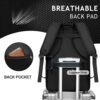 MATEIN Travel Backpack, 40L Flight Approved Carry on Hand Luggage, Water Resistant Anti-Theft Business Large Daypack Weekender Bag for 17 Inch Laptop, Black - Image 6