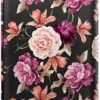 Passport Holder Cover Travel RFID Blocking Passport Cover Rose Gold Cute Flowers Passport Wallet with Elastic Band for Women - Image 8