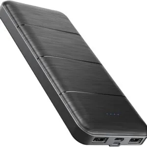 LOVELEDI Portable-Charger-Power-Bank - 15000mAh Dual USB Power Bank Output 5V3.1A Fast Charging Portable Charger Compatible with Smartphones and All USB Devices(Black)